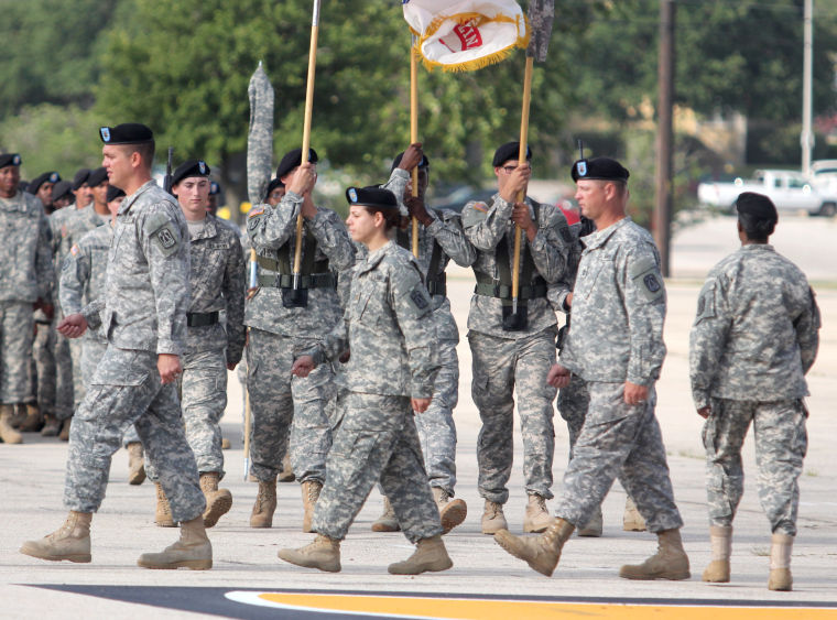 11th Signal Brigade uncasing ceremony